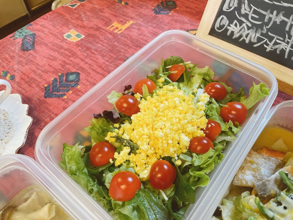 料理教室マンツーマンミモザサラダ