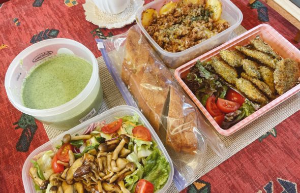 料理教室マンツーマン鮭ハーブパン粉焼きセット