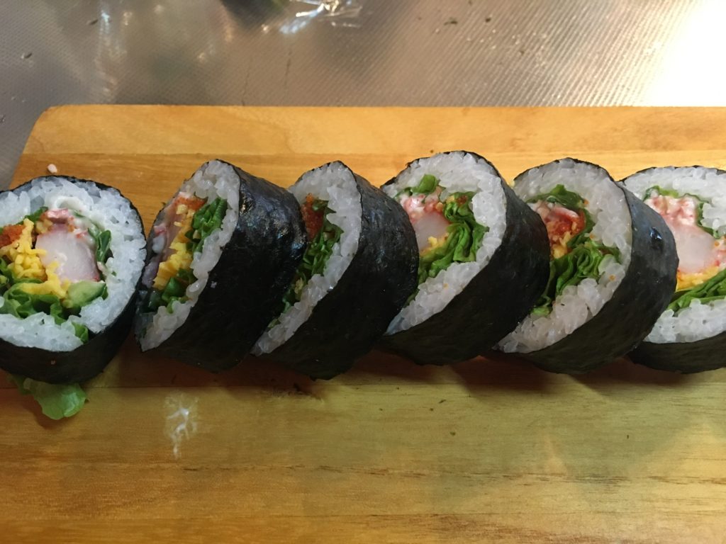 料理教室マンツーマン巻き寿司④