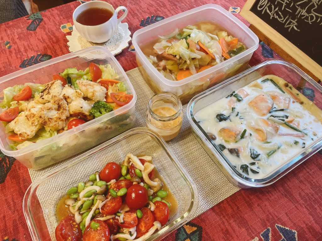 料理教室マンツーマン鮭クリームパスタセット