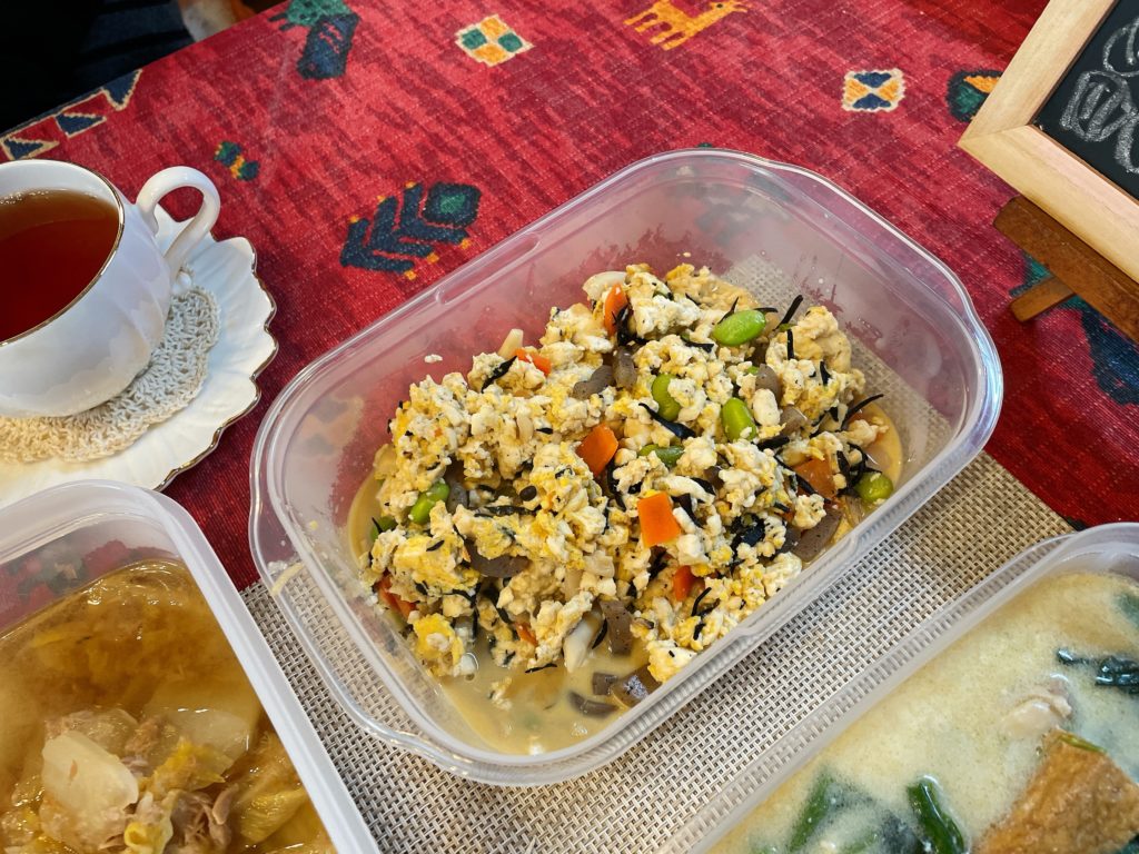 料理教室マンツーマン煎り豆腐