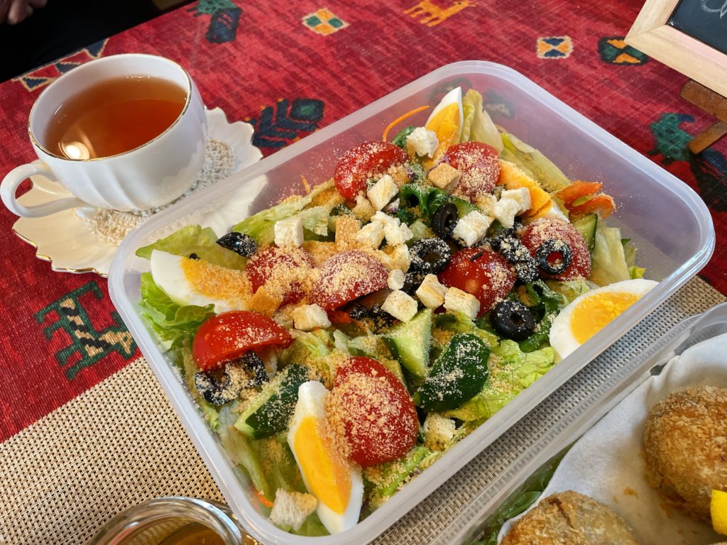 料理教室マンツーマンイタリアンサラダ