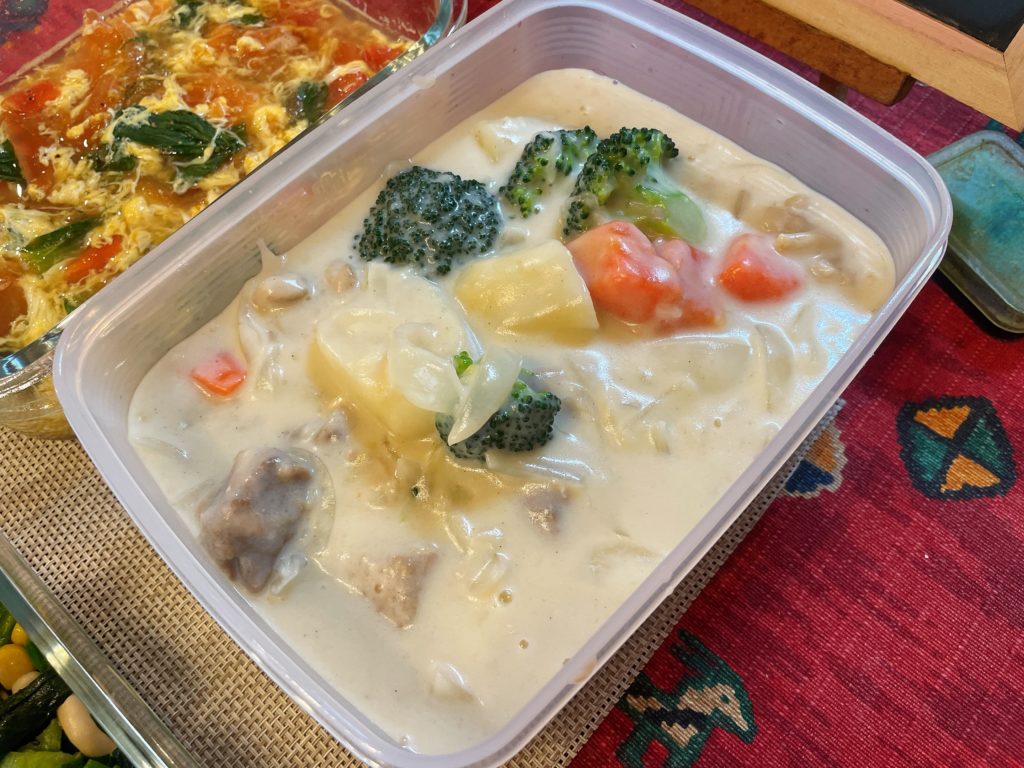 料理教室マンツーマンクリームシチュー