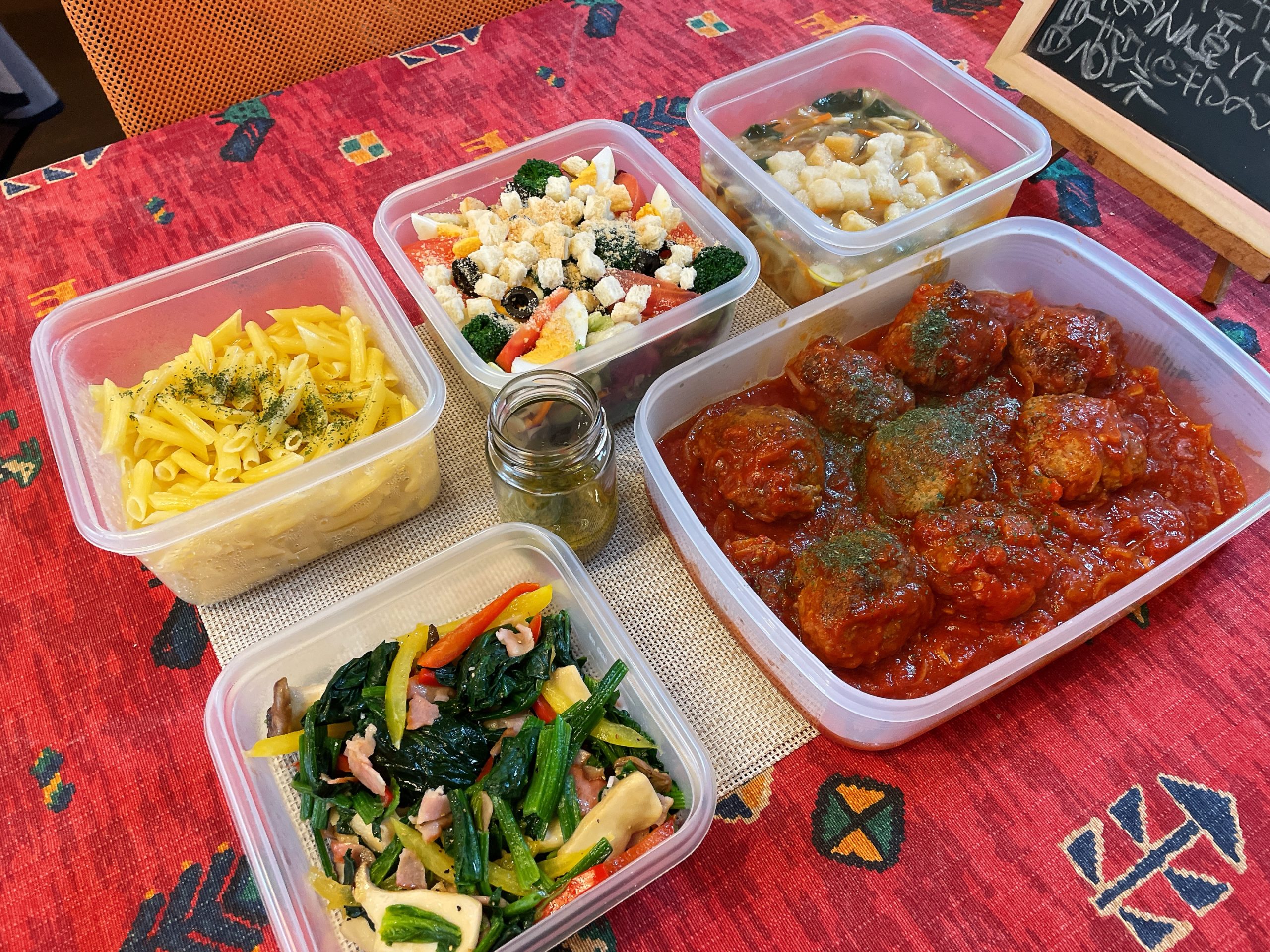 料理教室マンツーマントマト煮込みハンバーグセット