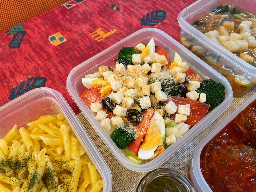 料理教室マンツーマンイタリアンサラダ