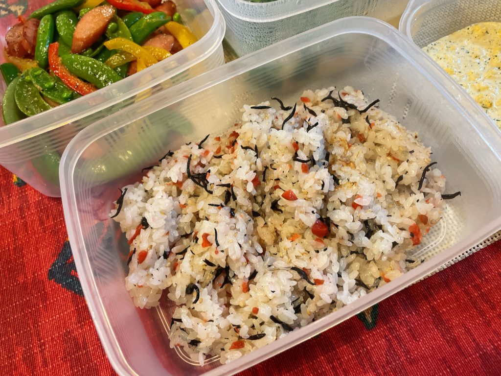 料理教室マンツーマン梅ひじきごはん