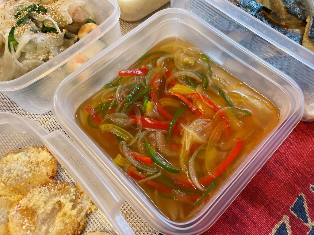 料理教室マンツーマンカラフル野菜あん