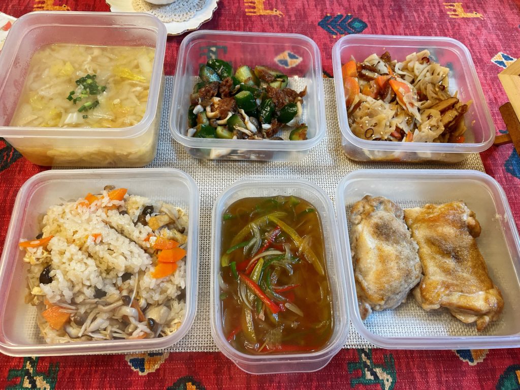 料理教室マンツーマンチキンカラフル野菜あんかけセット