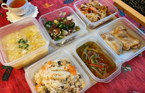 料理教室マンツーマンチキンカラフル野菜あんかけセット