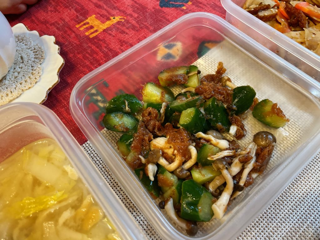 料理教室マンツーマン梅きゅうり