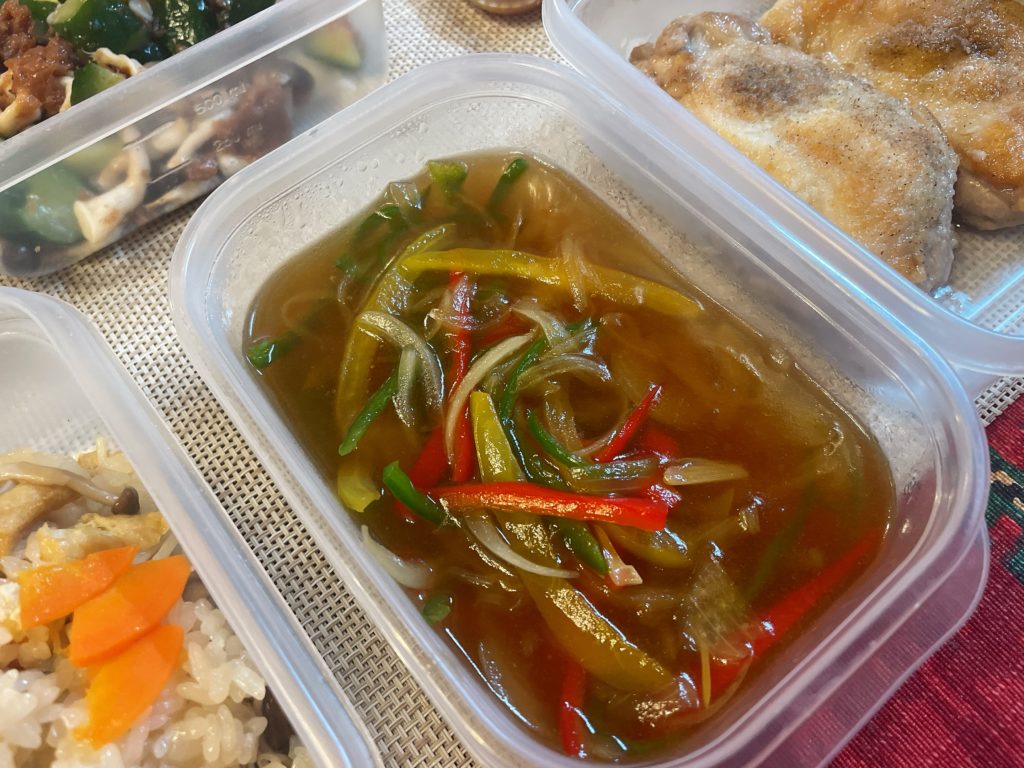 料理教室マンツーマンカラフル野菜あん