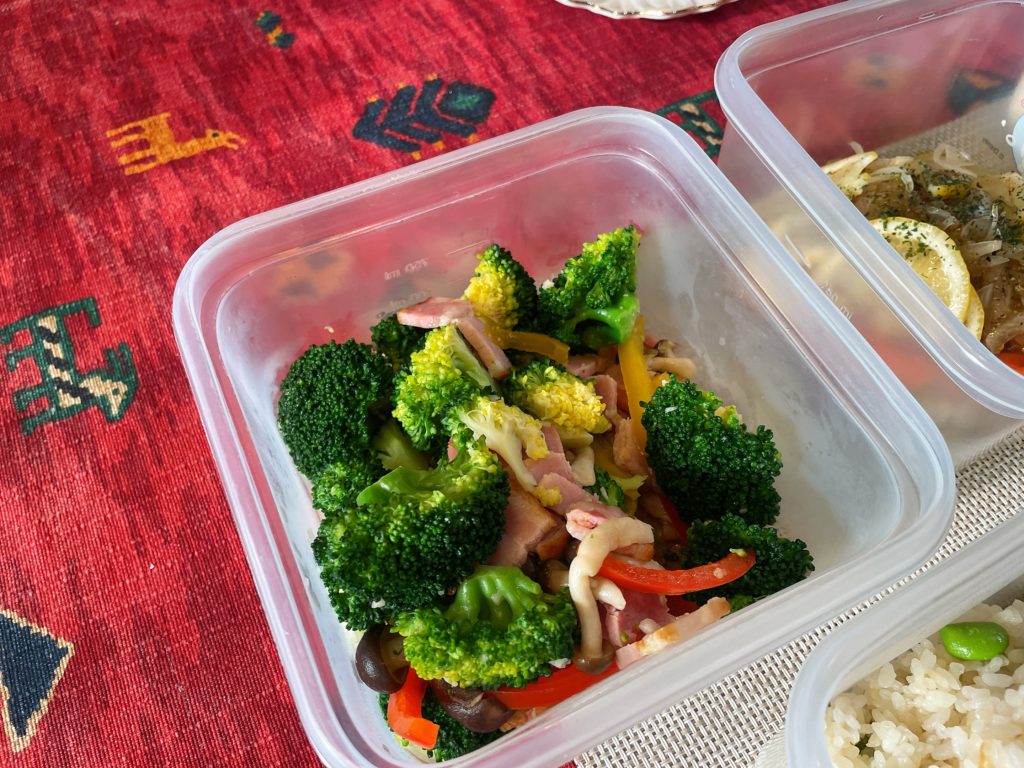 料理教室マンツーマンブロッコリーソテー