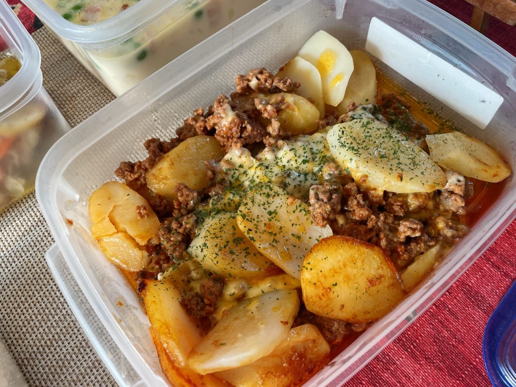 料理教室マンツーマンじゃがミート焼き