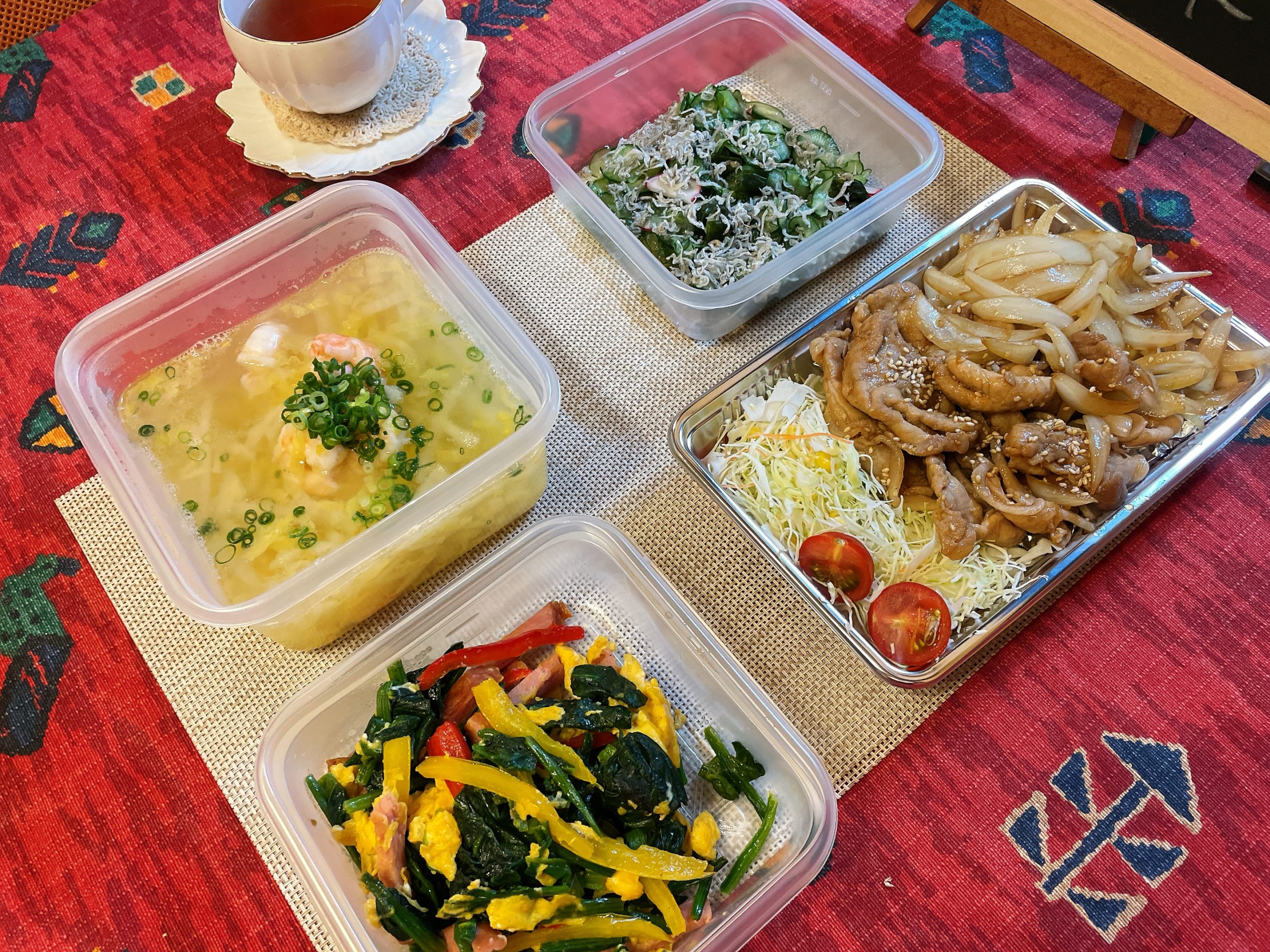 料理教室マンツーマン豚の生姜焼きセット