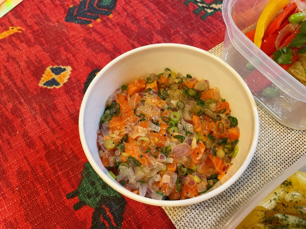 料理教室マンツーマンサーモンタルタル