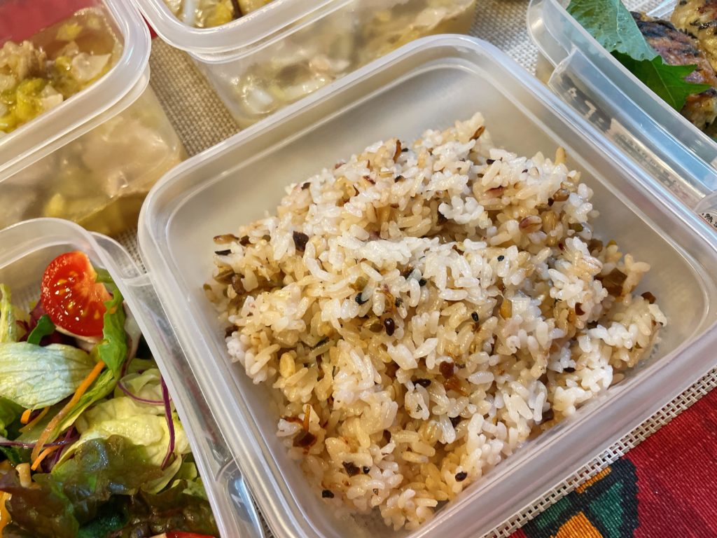 料理教室マンツーマン雑穀米ごはん