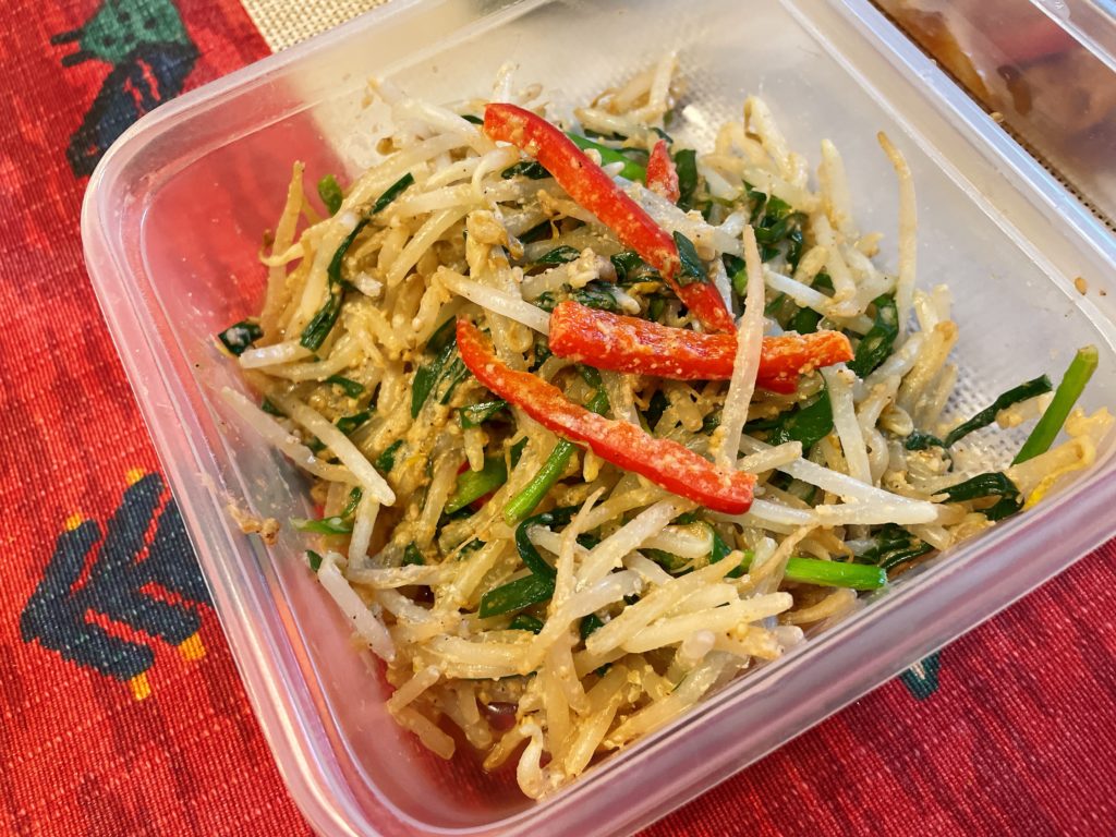 料理教室マンツーマンもやしナムル風