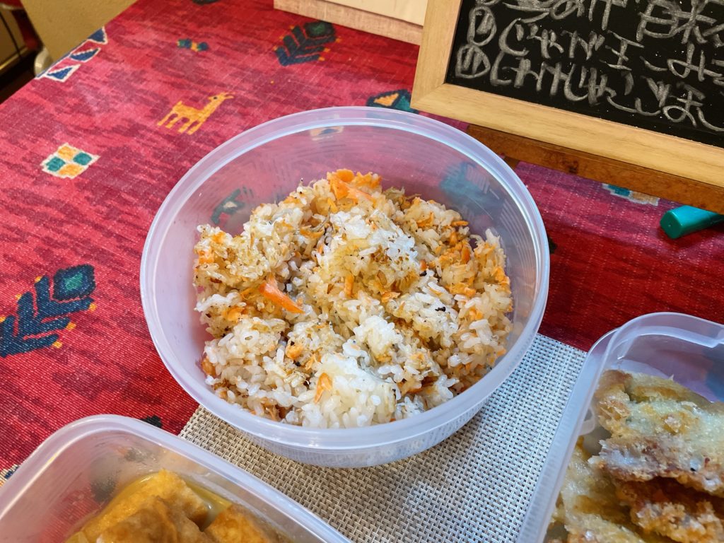 料理教室マンツーマン鮭混ぜご飯