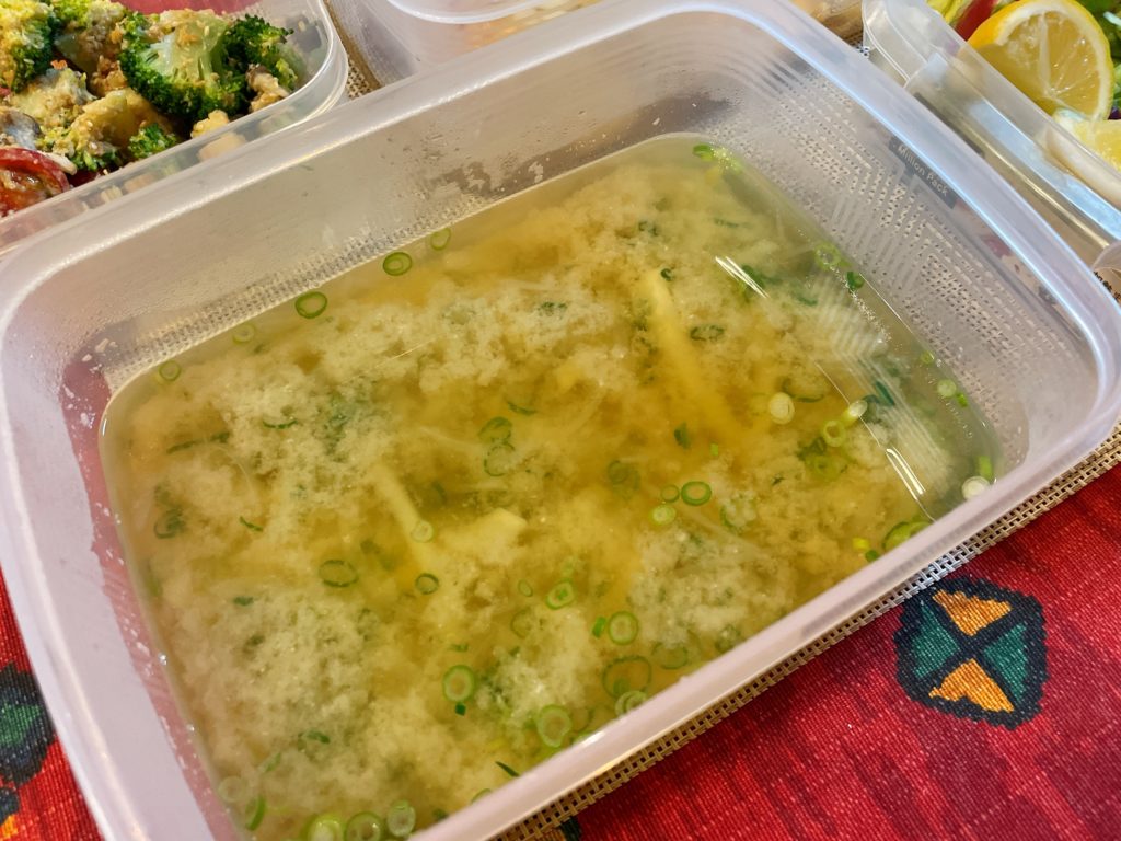 料理教室マンツーマンじゃが玉味噌汁