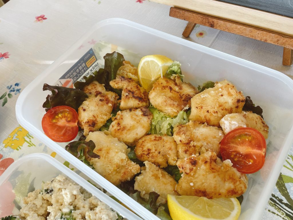 料理教室マンツーマンチキンガーリックナゲット風