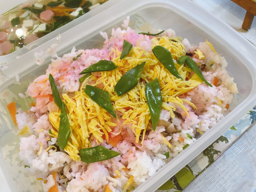 料理教室マンツーマンちらし寿司