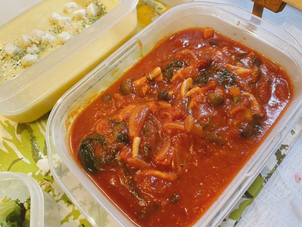 料理教室マンツーマントマトパスタソース