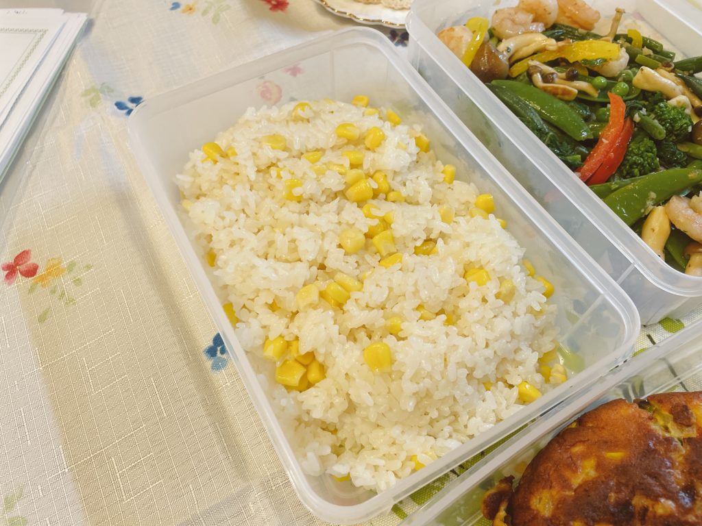 料理教室マンツーマンコーンバターライス