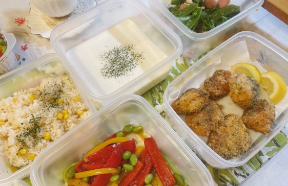 料理教室マンツーマン鮭ハーブパン粉焼きセット