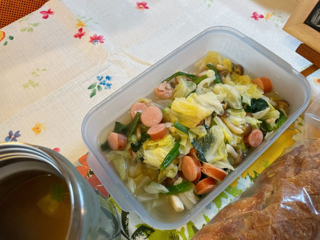 料理教室マンツーマン野菜コンソメスープ
