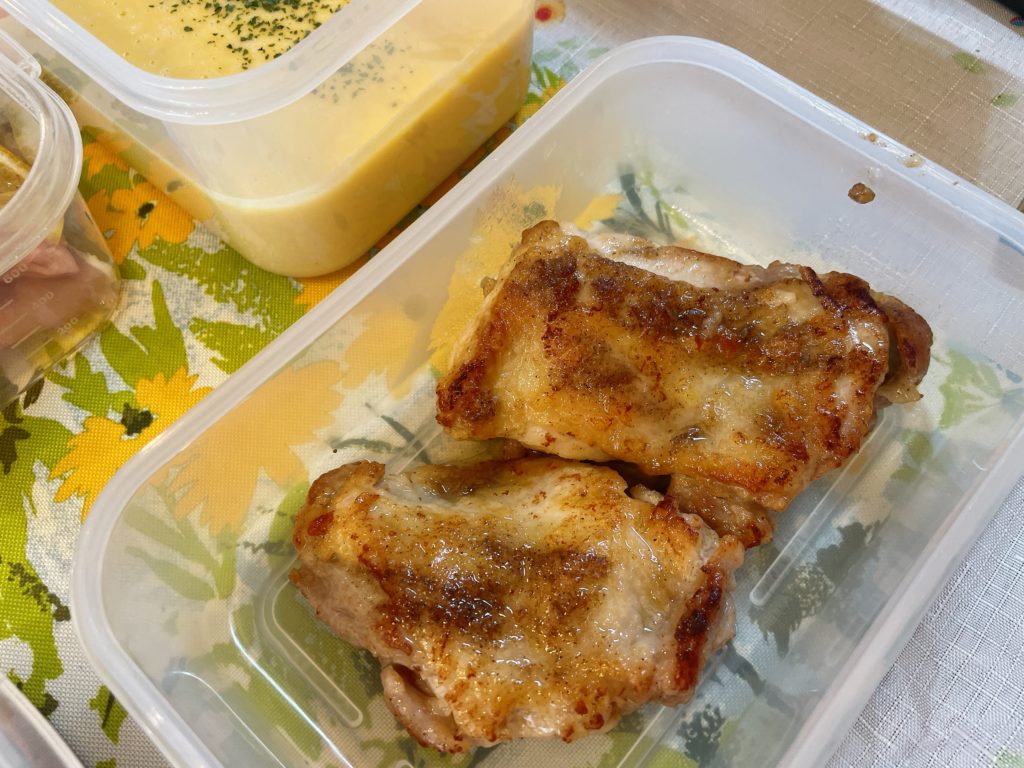 料理教室マンツーマンチキンソテー