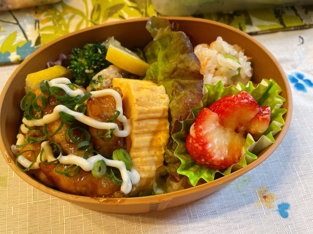 料理教室マンツーマン照りマヨ弁当