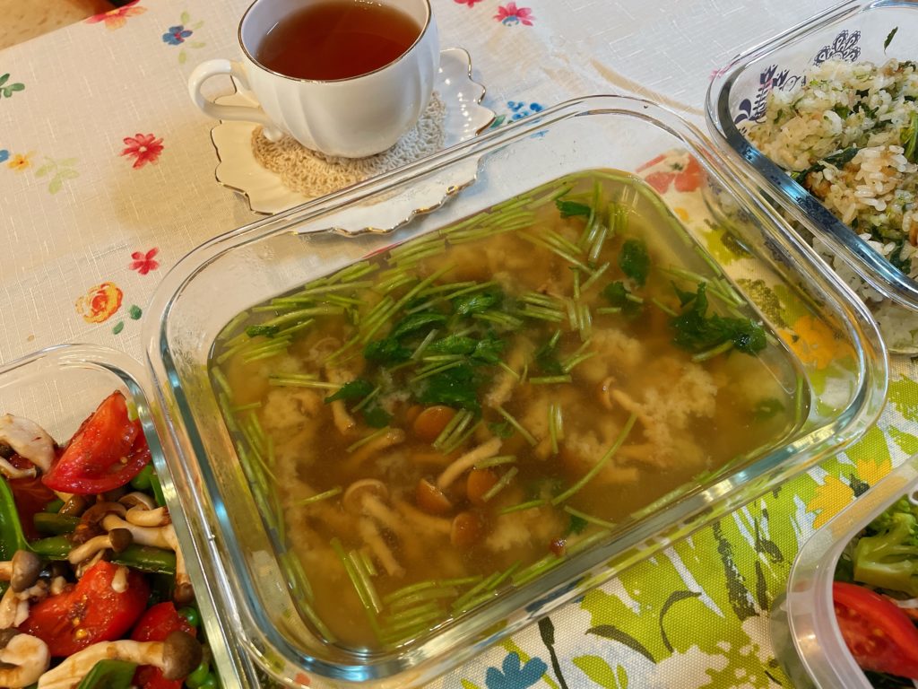 料理教室マンツーマンなめこ汁