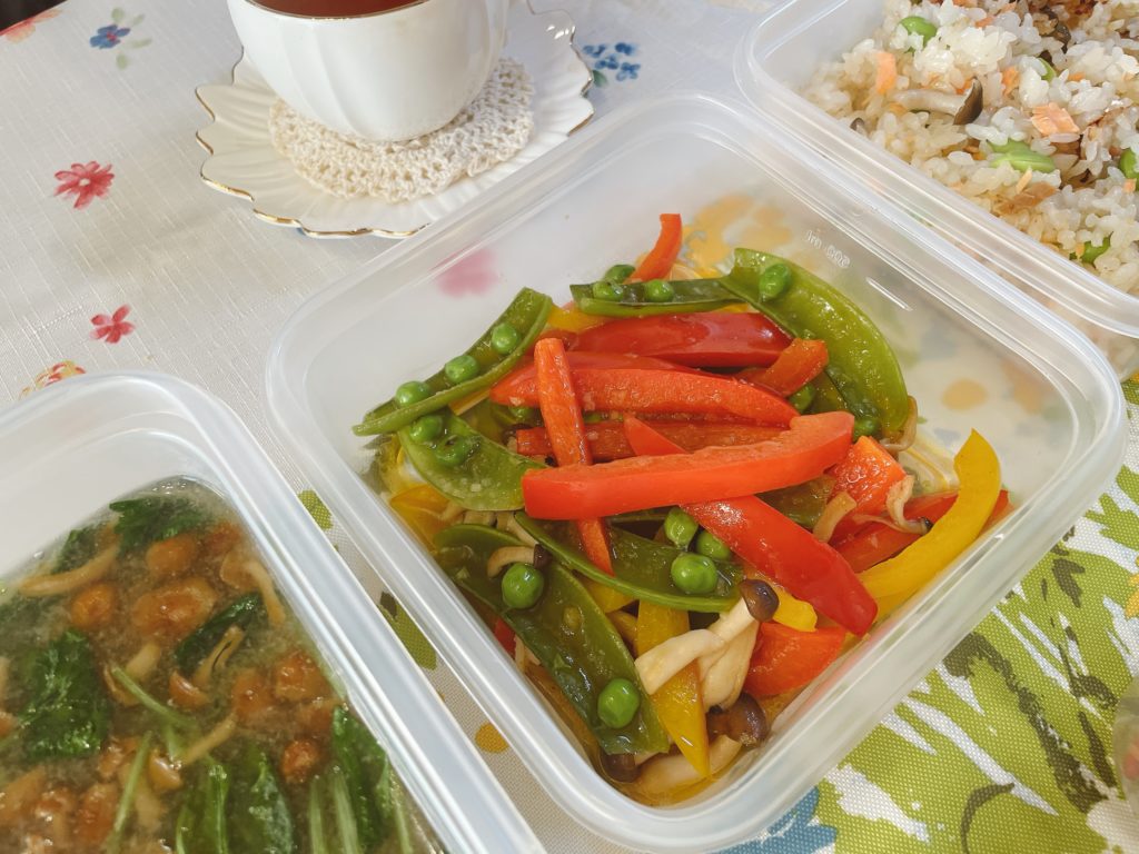 料理教室マンツーマンパプリカマリネ