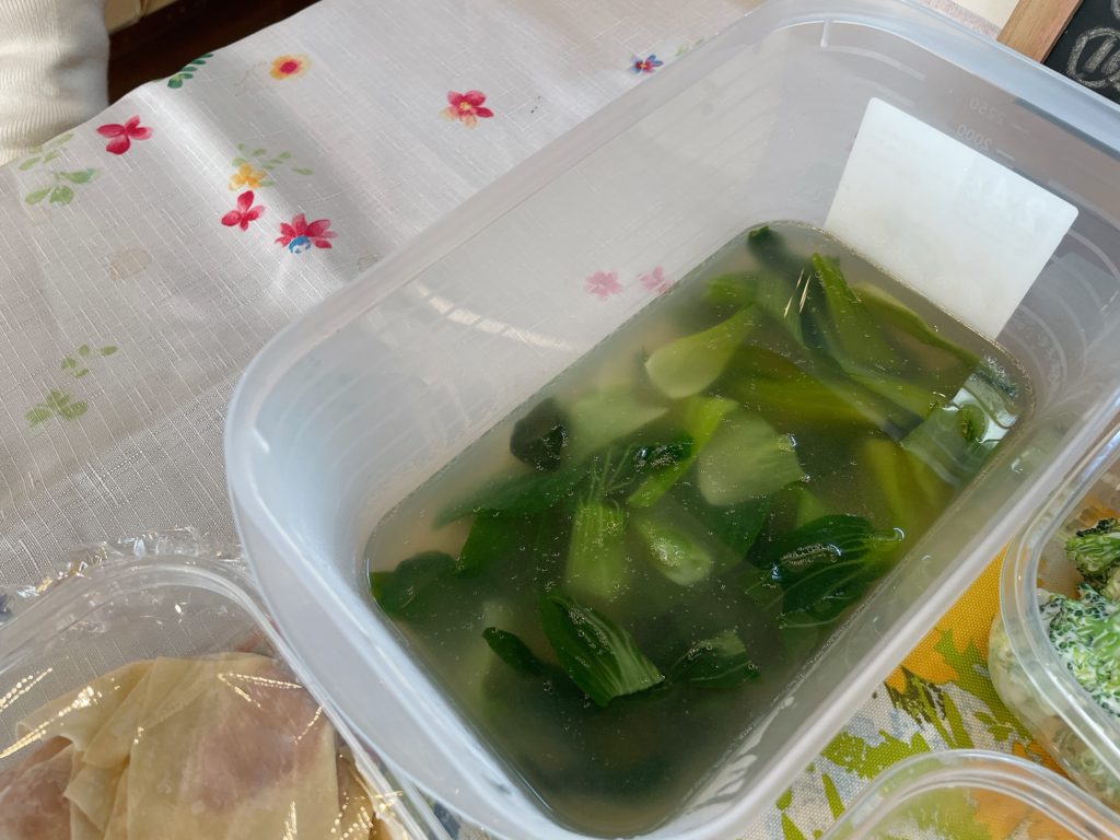 料理教室マンツーマンワンタンスープ