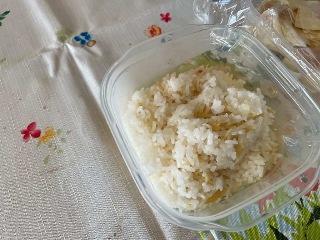 料理教室マンツーマン生姜炊き込みご飯