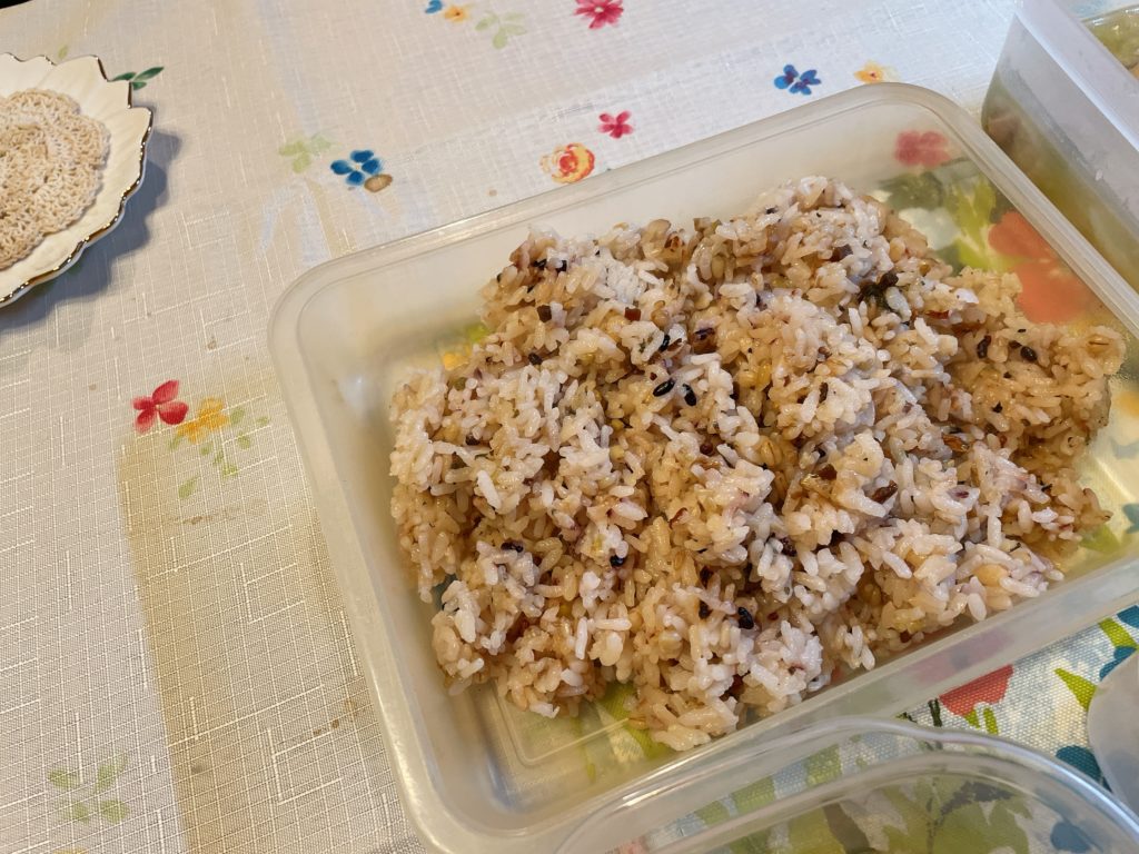 料理教室マンツーマン雑穀米ごはん