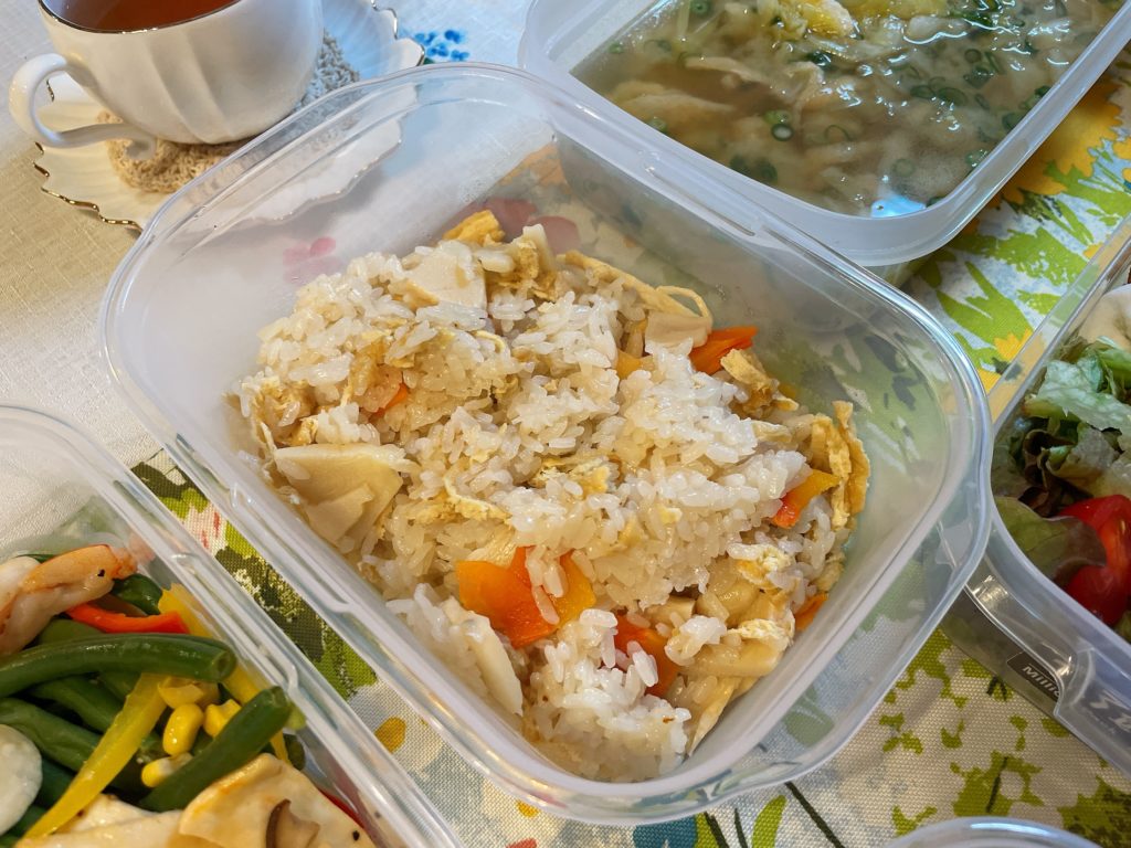 料理教室マンツーマンたけのこご飯