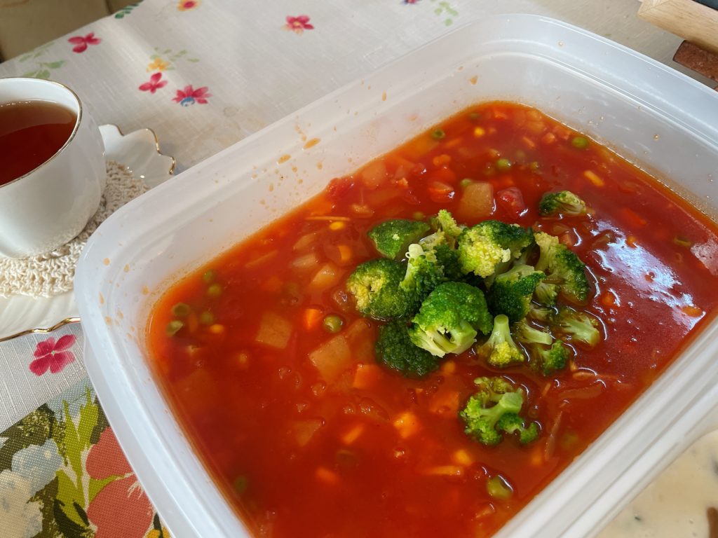 料理教室マンツーマンミネストローネスープ