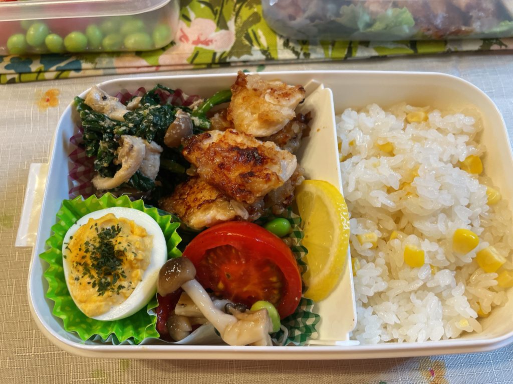 料理教室マンツーマンチキンナゲット弁当