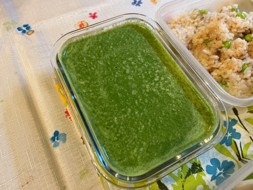 料理教室マンツーマンほうれん草ポタージュ