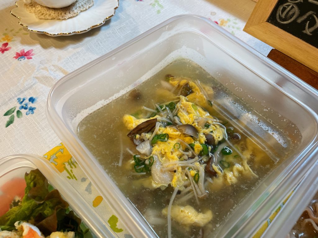 料理教室マンツーマンかきたま汁