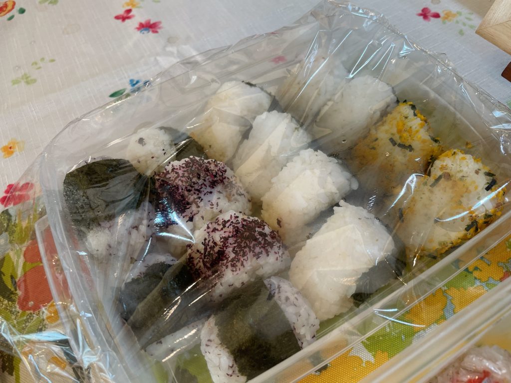 料理教室マンツーマンおにぎり、いろいろ