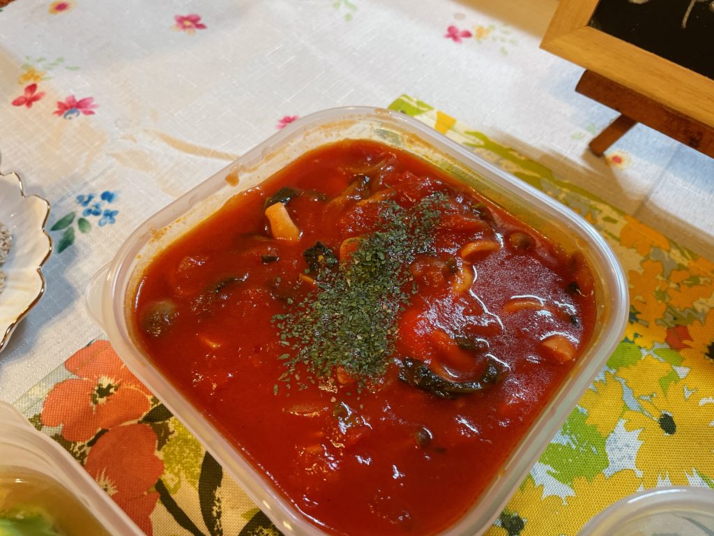 料理教室マンツーマントマトパスタソース