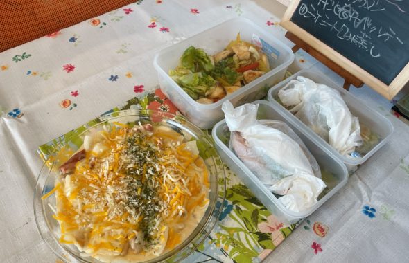 料理教室マンツーマン新玉グラタンセット