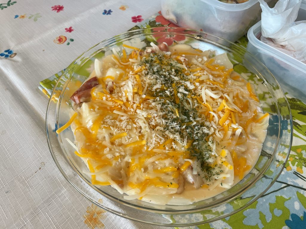料理教室マンツーマン新玉グラタン