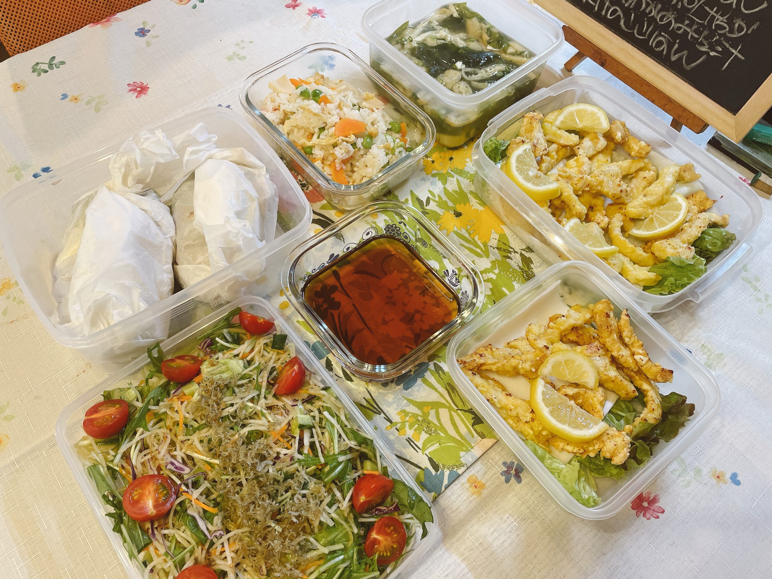 料理教室マンツーマン鶏天セット
