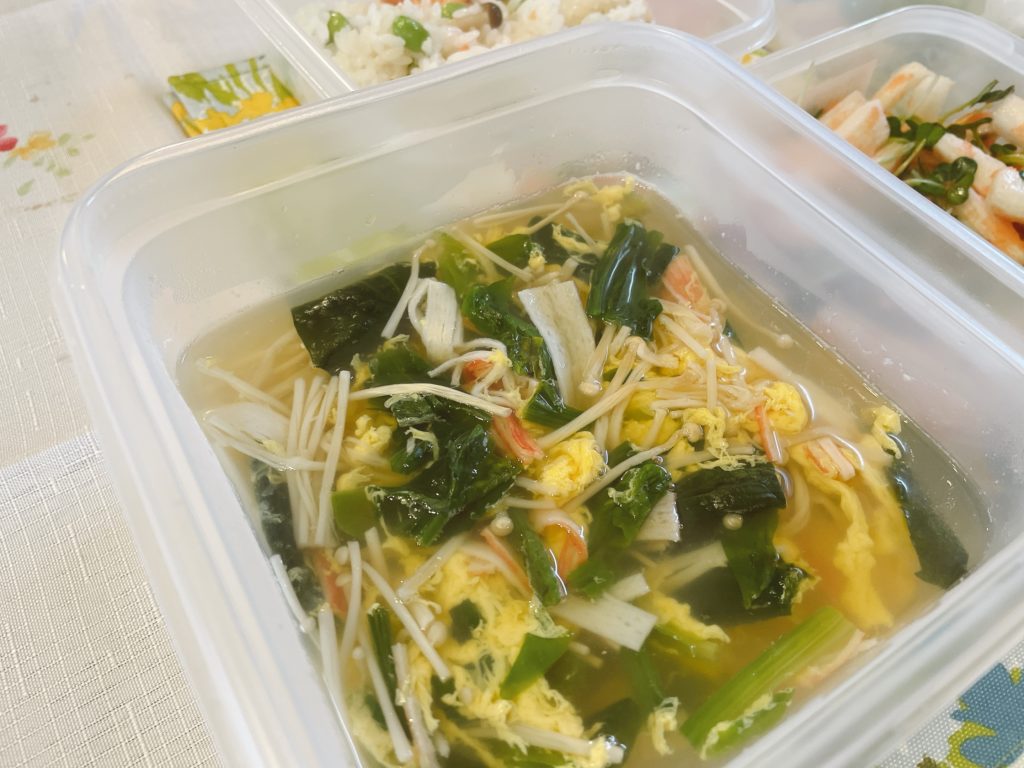 料理教室マンツーマンかきたま汁