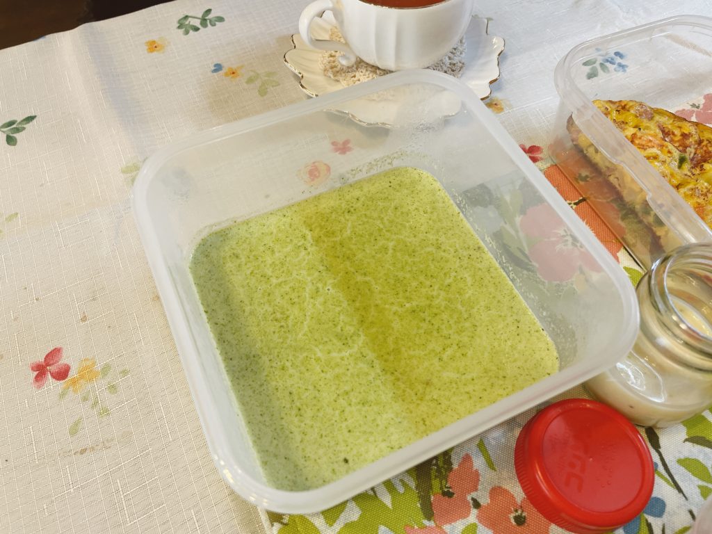 料理教室マンツーマンブロッコリーポタージュ