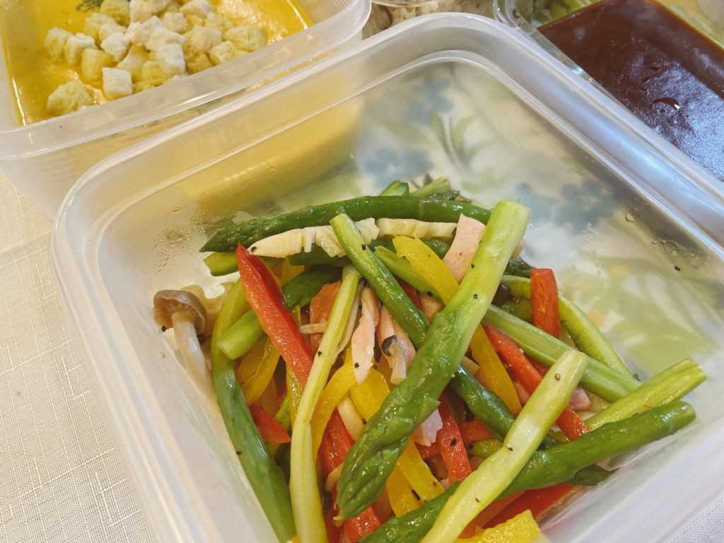 料理教室マンツーマンアスパラソテー