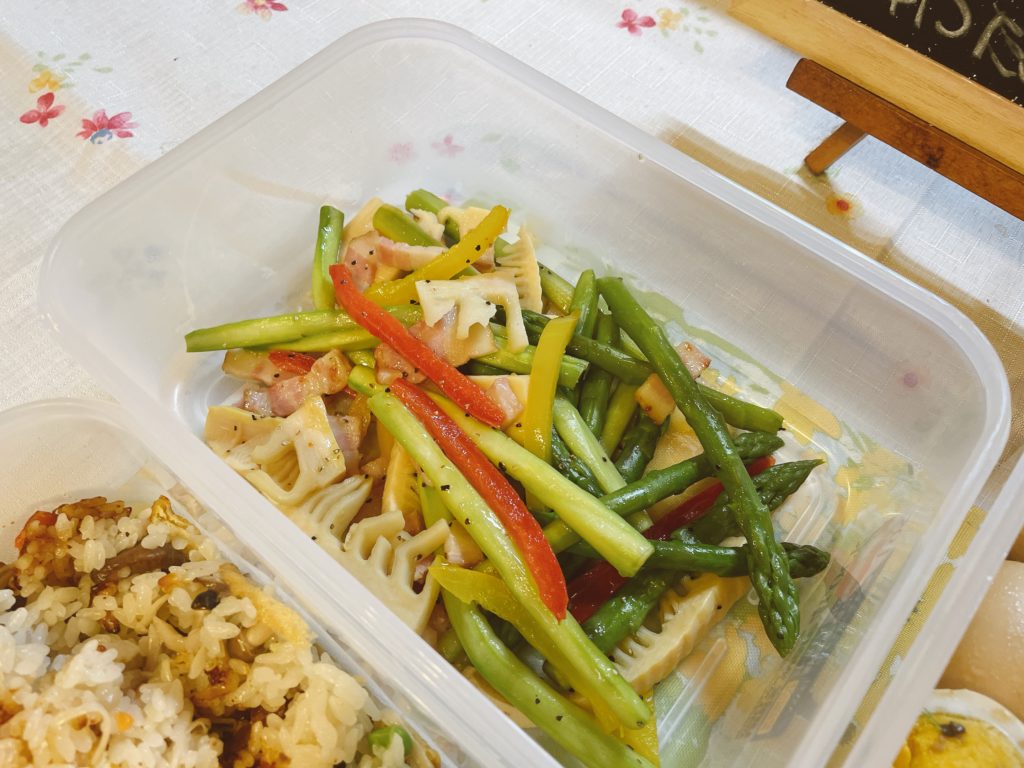 料理教室マンツーマンアスパラソテー